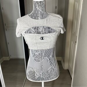 Vintage Champion Crop Top